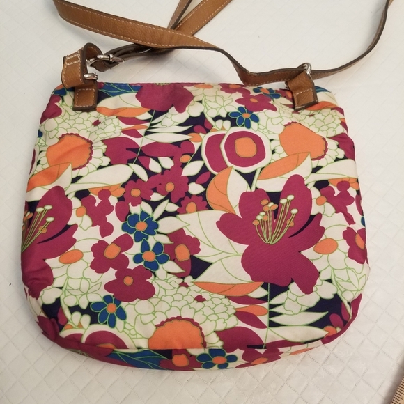 Rosetti Small Floral Shoulder Bag Pink/Orange 9.5 X 8 X 2 - Picture 2 of 9